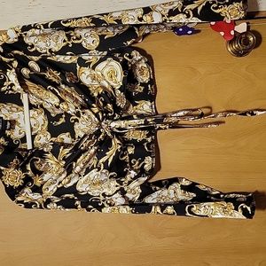 Rue21 silky cropped blouse size large